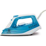 Ferro de Passar Seco e Vapor Electrolux SIE60 Base Antiaderente Azul 127V