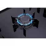 Fogão Atlas 5 Bocas Preto Atenas Glass com Acendimento Automático Bivolt
