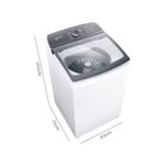 Lavadora de Roupas Brastemp 12Kg Cesto Inox 12 Programas de Lavagem BWK12AB Branca 220V