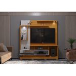 Estante Home Theater TV até 60" Cedro/Off White Oregon Mira Rack