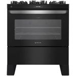 Fogão 5 Bocas Mesa de Vidro Atlas Agile Up Glass Preto Bivolt