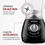 Liquidificador Mondial 1,5L Easy Power 550W L550B 127V