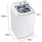 Máquina de Lavar Electrolux 14kg LED14 Branco 220V
