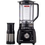Liquidificador Mondial Turbo Power L-99 FB Preto com Filtro 3 Velocidades