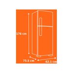 Geladeira Brastemp Frost Free Duplex 375 litros Branca BRM44HB 110V
