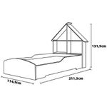 Cama Casinha Solteiro Infantil Pink Gelius