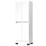 Armário Multiuso Gael 2 Portas Branco/Preto Primus