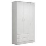 Guarda Roupa Infantil 3 Portas Doce Sonho 2617 Branco Qmovi
