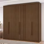 Guarda Roupa Casal 6 Portas 8 Gavetas Cinamomo Grécia Conquista