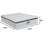 Colchão King Size 2,30x1,93 Mola Tower Branco Gazin