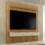 Home Suspenso Vitoria 182 com Nicho Cinamomo/Off White Valde Moveis