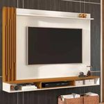 Painel Aston para TV até 55" Off White/Cedro EDN