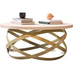 Mesa de Centro Luxo 8045 Perola/Dourado JB Bechara