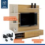Painel Home Montana 2 Portas Cinamomo/Off White Valde Moveis
