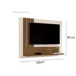 Painel Luxo 5119 para TV até 43" Perola/Nature Jb Bechara