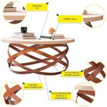 Mesa de Centro Luxo 8045 Perola/Bronze JB Bechara
