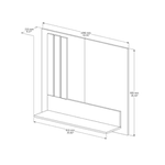 Painel Luxo 5119 para TV até 43" Perola Nature Jb Bechara