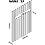 Painel Nobre para TV até 75" Ripado com Led Naturale Gelius