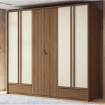 Guarda Roupa Democrata 6 Portas Jatoba/Areia Santos Andira