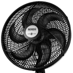 Ventilador de Coluna Mondial 40cm V-75 Super Power 6 Pás 3 Velocidades 127v Preto
