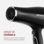 Secador de Cabelo Mondial Preto SCN-04 2000W 127V