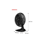 Ventilador De Mesa Arno Turbo Force VF42 Preto 127v