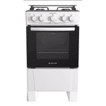 Fogão 4 Bocas Atlas Mônaco Plus Com Mesa Inox Branco Bivolt