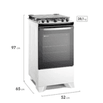 Fogão Electrolux 4 Bocas Efficient FE41B Branco Bivolt