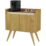 Aparador Buffet Gold 2 Portas Pes Palito Mel/Perola Primus