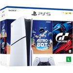 PlayStation 5 Slim com leitor + ASTRO BOT e Gran Turismo 7