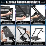 Suporte Volante Preto semi novo 