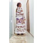 Vestido Longo Gola Japonesa