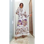 Vestido Longo Gola Japonesa