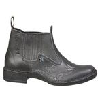 Botina Costura manual feminino Preta