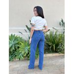Blusa Baby Look Fiona Manga Curta OFF WHITE