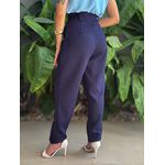 Calça Alfaiataria Isabel com Costura Frontal AZUL MARINHO