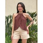 Shorts Lua em Linho CRU