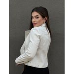 Jaqueta Couro Ecológico OFF WHITE