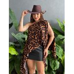 Blusa Capa Manga Longa ESTAMPADO ANIMAL PRINT