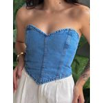 Corselet Jeans LAVAGEM MEDIA 
