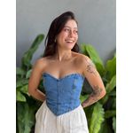 Corselet Jeans LAVAGEM MEDIA 