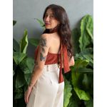 Blusa Elóa Detalhe de Ferragem TERRACOTA