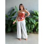 Lenço ESTAMPADO FLORAL LARANJA