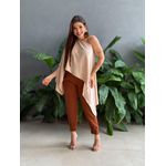 Blusa Capa Manga Longa BEGE