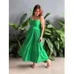 Vestido Midi Flavia VERDE BANDEIRA