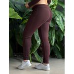Calça Jogger em Malha Ribana MARROM