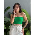 Top faixa em Tricot Modal VERDE BANDEIRA