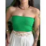 Top faixa em Tricot Modal VERDE BANDEIRA