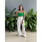 Top faixa em Tricot Modal VERDE BANDEIRA