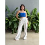 Top faixa em Tricot Modal AZUL BIC